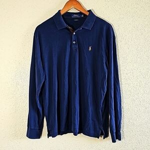 Polo by Ralph Lauren Men's Soft Cotton Long Sleeve Shirt.